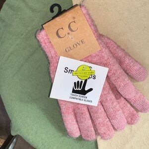 C.C Soft Pink Tech Gloves